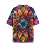 Hawaiian Shirt Rainbow Colored Flowers