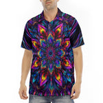 Men's Polo Shirt Abstract Psychedelic Cibrant Colors