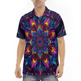 Men's Polo Shirt Abstract Psychedelic Cibrant Colors