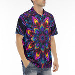 Men's Polo Shirt Abstract Psychedelic Cibrant Colors