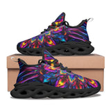 Sports Mesh Sneakers Abstract Psychedelic Cibrant Colors