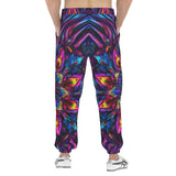 Men's Sweatpants Abstract Psychedelic Cibrant Colors