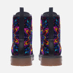 Leather Boots Abstract Psychedelic Cibrant Colors