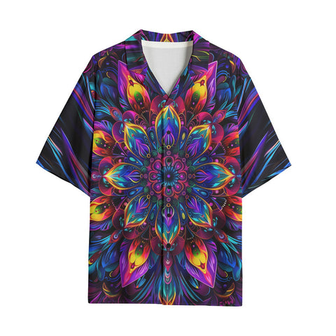 Hawaiian Shirt Abstract Psychedelic Cibrant Colors