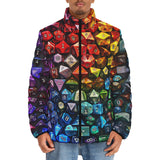 Down-Padded Puffer Jacket Vibrant Rainbow Dice