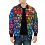 Bomber Jacket Vibrant Rainbow Dice