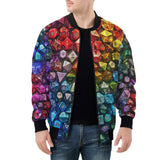 Bomber Jacket Vibrant Rainbow Dice