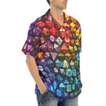 Hawaiian Shirt Vibrant Rainbow Dice