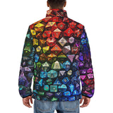 Down-Padded Puffer Jacket Vibrant Rainbow Dice