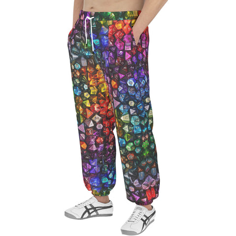 Men's Sweatpants Vibrant Rainbow Dice