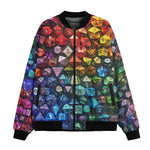Bomber Jacket Vibrant Rainbow Dice
