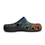 Classic Clogs Vibrant Rainbow Dice