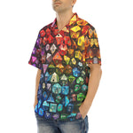 Hawaiian Shirt Vibrant Rainbow Dice