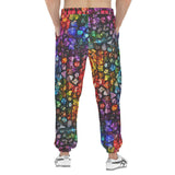 Men's Sweatpants Vibrant Rainbow Dice