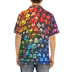 Hawaiian Shirt Vibrant Rainbow Dice