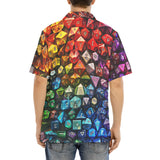 Hawaiian Shirt Vibrant Rainbow Dice