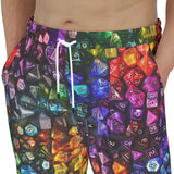 Men's Sweatpants Vibrant Rainbow Dice