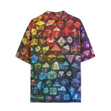 Hawaiian Shirt Vibrant Rainbow Dice