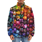 Down-Padded Puffer Jacket Vibrant Colorful Dice