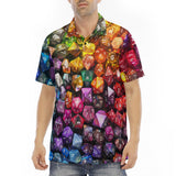 Men's Polo Shirt Vibrant Colorful Dice