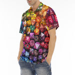 Men's Polo Shirt Vibrant Colorful Dice