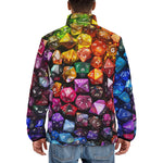 Down-Padded Puffer Jacket Vibrant Colorful Dice