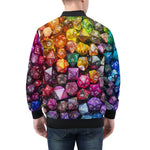 Bomber Jacket Vibrant Colorful Dice