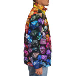 Down-Padded Puffer Jacket Vibrant Colorful Dice