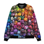 Bomber Jacket Vibrant Colorful Dice