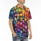 Men's Polo Shirt Vibrant Colorful Dice