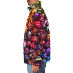 Down-Padded Puffer Jacket Vibrant Colorful Dice