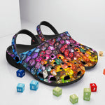 Classic Clogs Vibrant Colorful Dice
