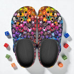 Classic Clogs Vibrant Colorful Dice