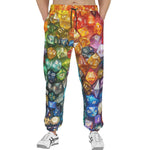 Men's Sweatpants Rainbow Colorful Dice