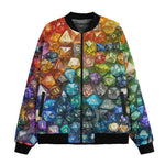 Bomber Jacket Rainbow Colorful Dice