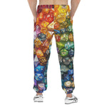 Men's Sweatpants Rainbow Colorful Dice
