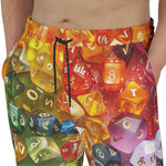 Men's Sweatpants Rainbow Colorful Dice