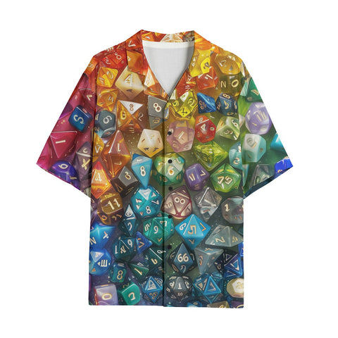 Hawaiian Shirt Rainbow Colorful Dice