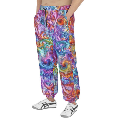 Men's Sweatpants Vibrant Swirling Colors