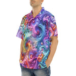 Hawaiian Shirt Vibrant Swirling Colors
