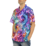 Hawaiian Shirt Vibrant Swirling Colors