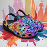 Classic Clogs Vibrant Swirling Colors