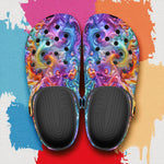 Classic Clogs Vibrant Swirling Colors