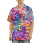 Hawaiian Shirt Colorful Vibrant Swirling Abstraction