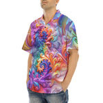 Hawaiian Shirt Colorful Vibrant Swirling Abstraction
