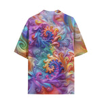 Hawaiian Shirt Colorful Vibrant Swirling Abstraction