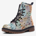 Leather Boots Pastel Colored Clay Faces