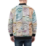 Bomber Jacket Pastel Colored Clay Faces