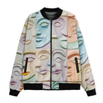 Bomber Jacket Pastel Colored Clay Faces