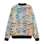 Bomber Jacket Pastel Colored Clay Faces
